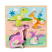 Kinderspielzeug Holz Neu 3D Dreidimensionale Holz-Pegs Handgreif-Puzzle