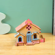 3D Drei-dimensionale Laser Haus Puzzle Montage Handgemachte Holz Spielzeug