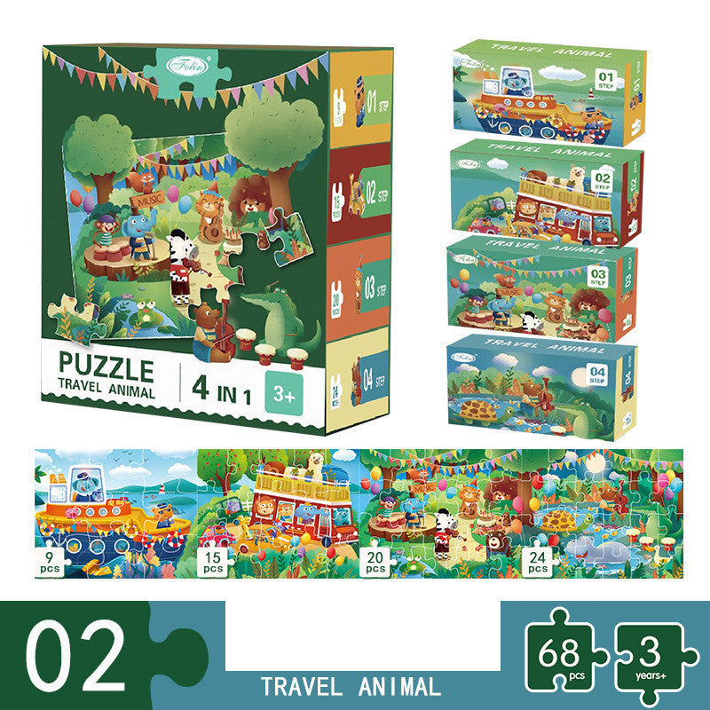 Kinder Papier Aufklärung Pädagogisches Puzzle Spielzeug