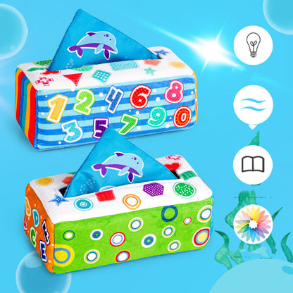 Baby Reißen-proof Tissue Box Papier Extraktion Spielzeug