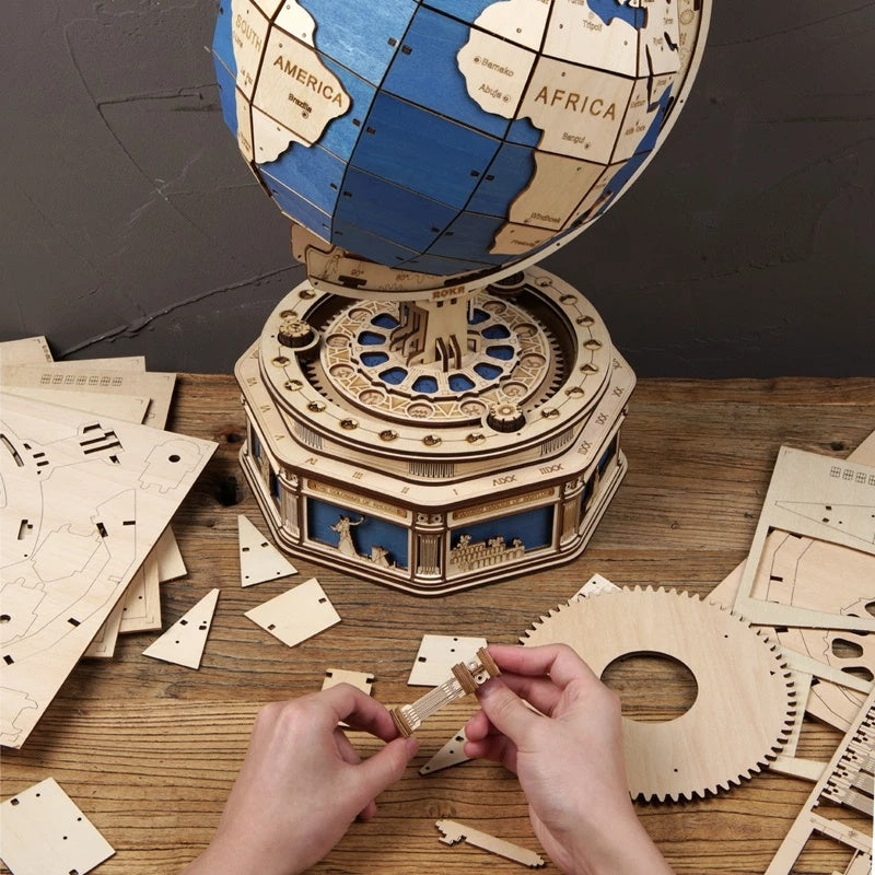 mytooy 3D Holzpuzzle Globus