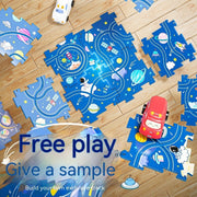 Kinder pädagogisches Gleis Auto DIY zusammen gebaut elektrisches Spielzeug Mein Shop