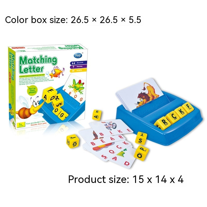 Alphabet Desktop-Spiel Lern zahlen Matching Early Education Spielzeug
