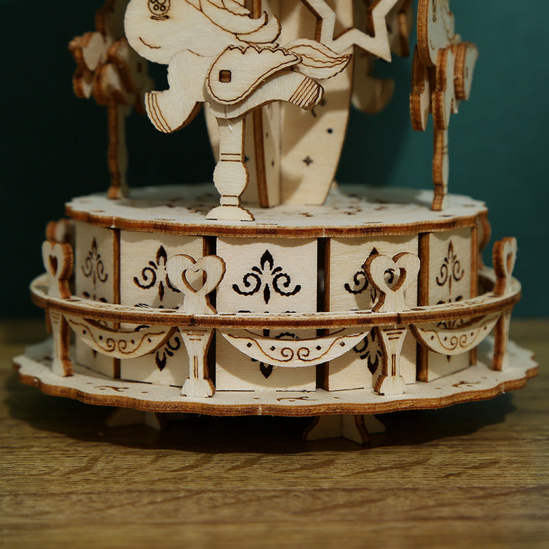 mytooy 3D Holzpuzzle Karusell