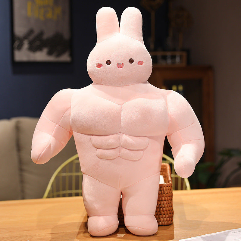 Kreative Muscle Rabbit Doll Plüschtiere