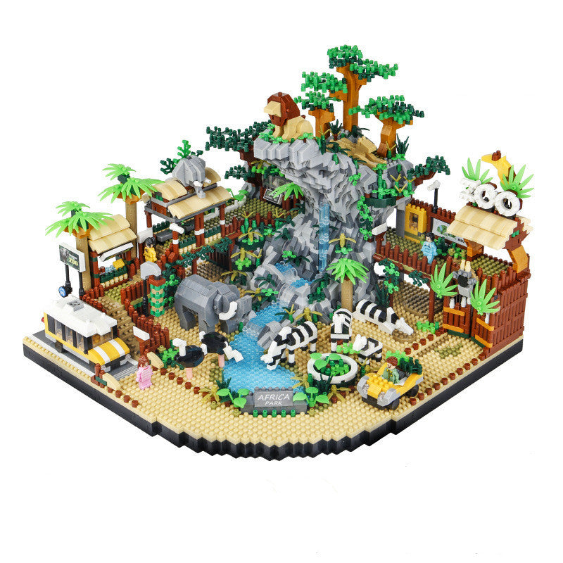 Animal Desert Park Gebäude Modell Diamant Pädagogisches Spielzeug