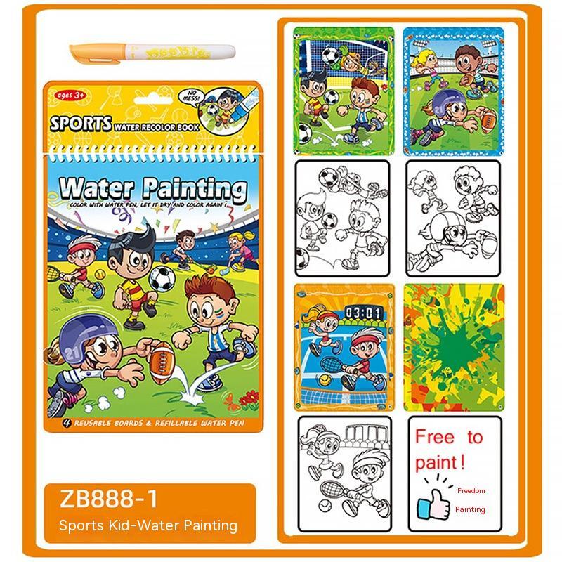Kinder magisches Wasser album wieder verwendbares Wasser malerei früher Bildungs spielzeug