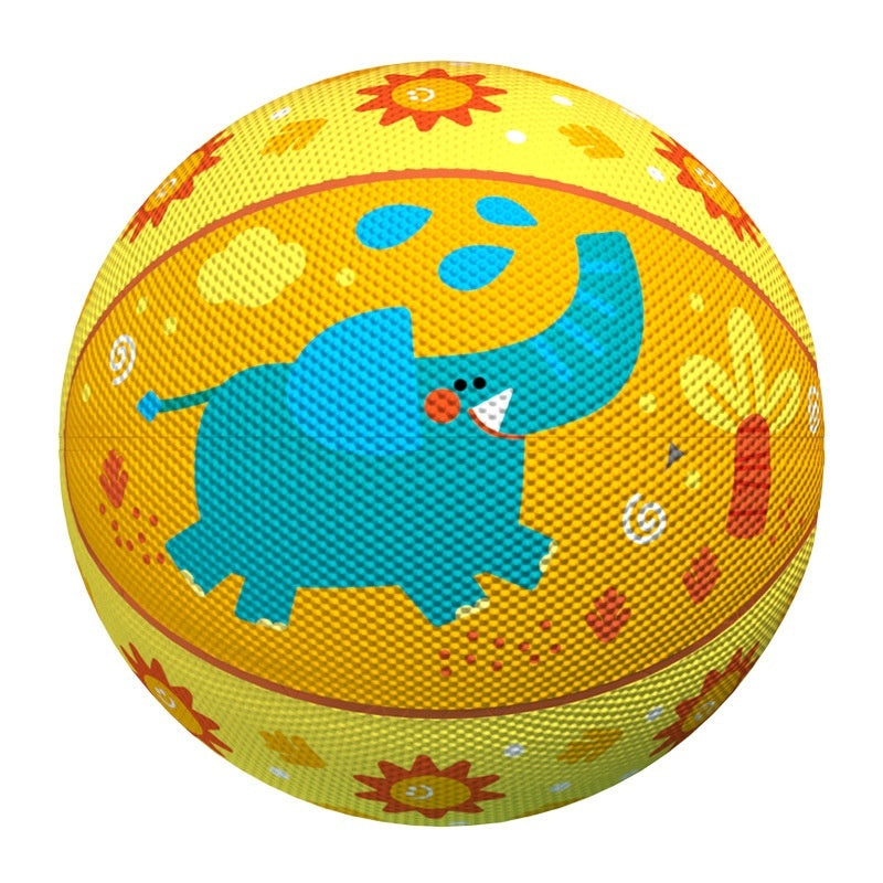 Kinder Basketball Pat Ball Gummiball Indoor-Stumm spielzeug