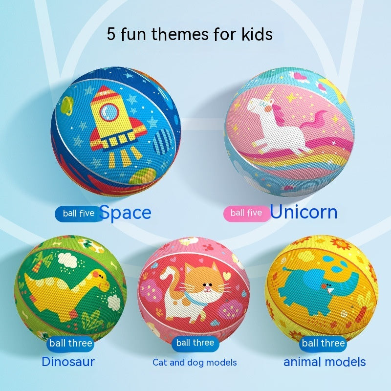 Kinder Basketball Pat Ball Gummiball Indoor-Stumm spielzeug