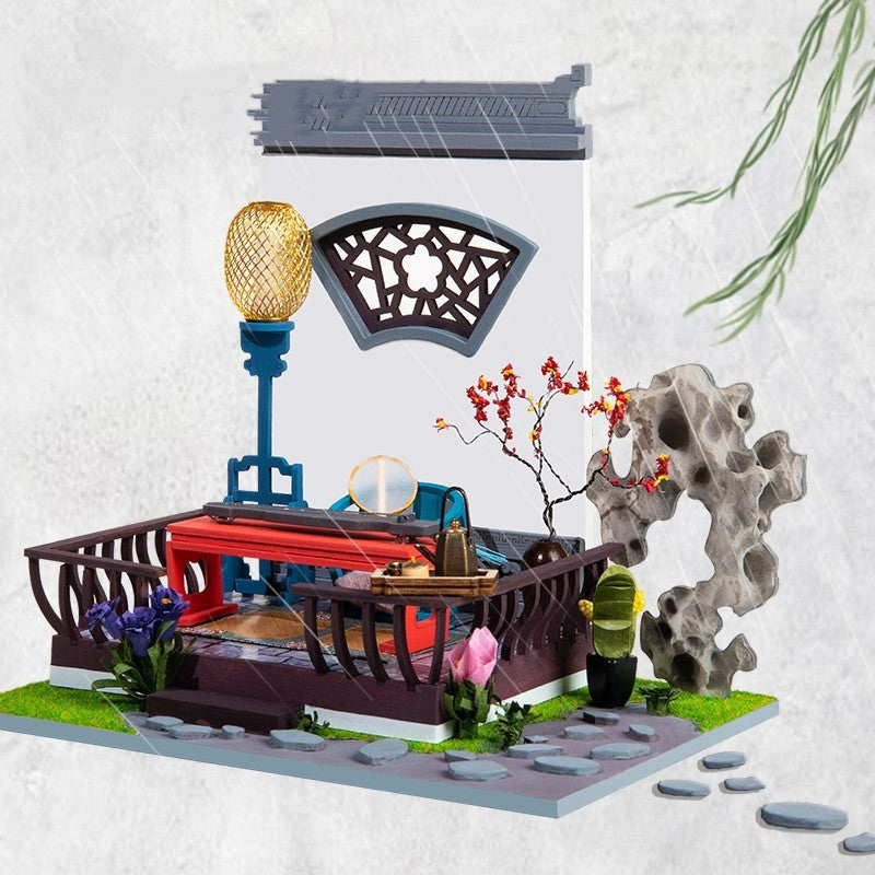 Blind Box Cottage Handgemachtes Diy Retro Architektur modelle zusammen gebaut Spielzeug