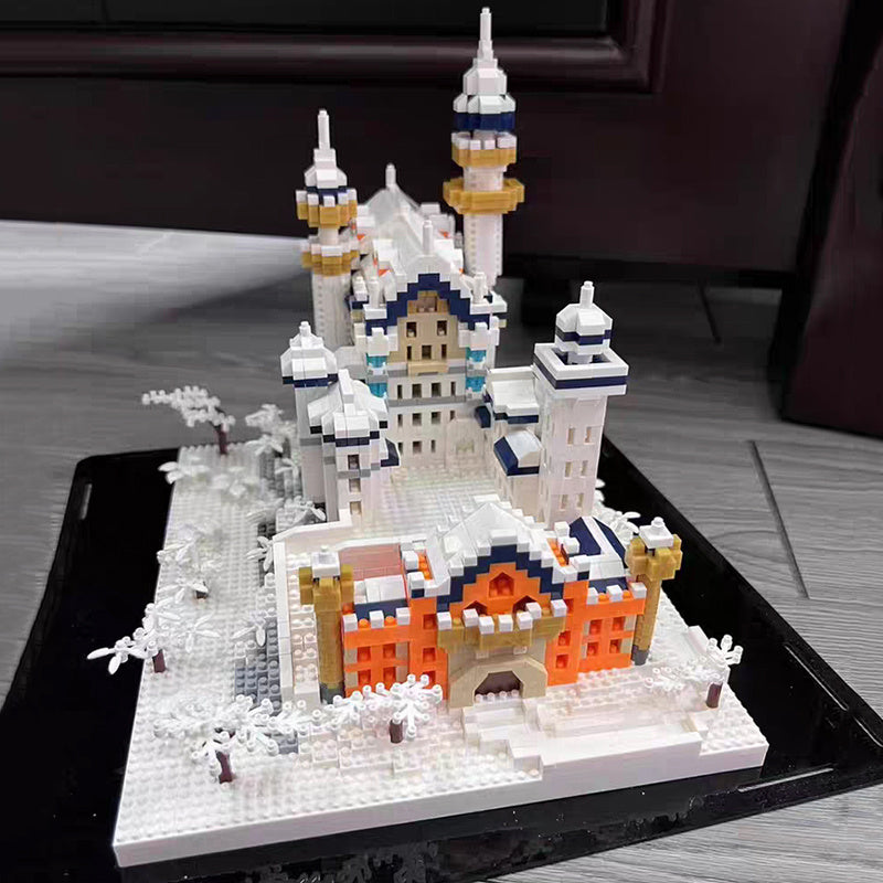 "Große und schwierige Bau-Spielzeuge, Schwanensee Schloss mit Lichtern"