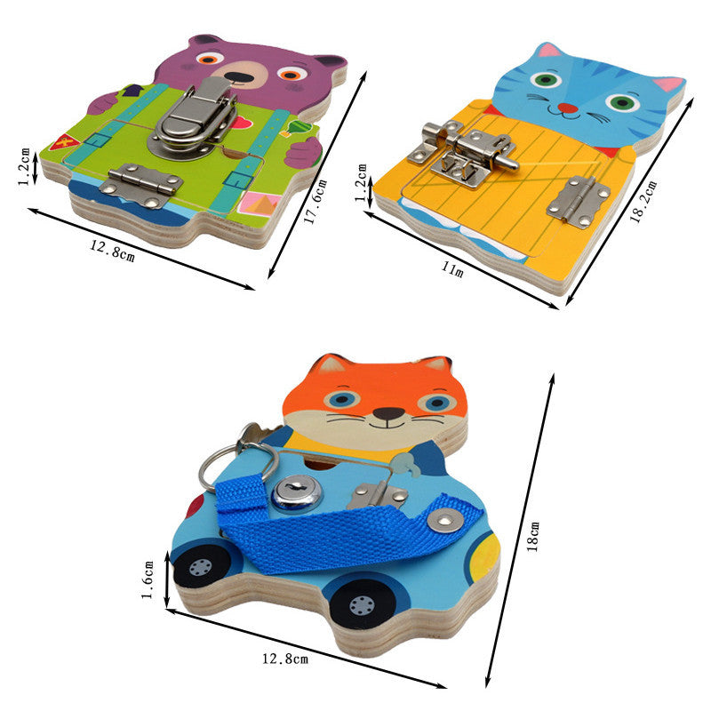 mytooy Montessori Lernspielzeug intelligentes Schloss-Set