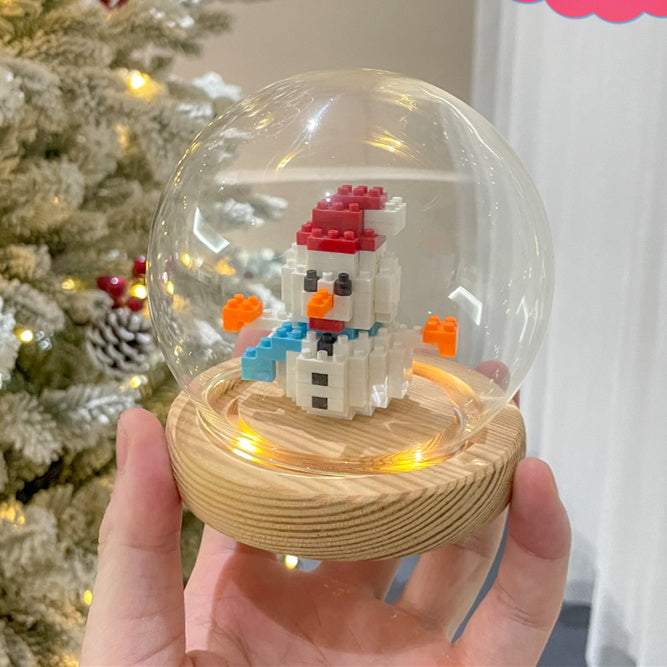 Weihnachts serie kleine Partikel montage Bausteine Spielzeug Puzzle Ornamente