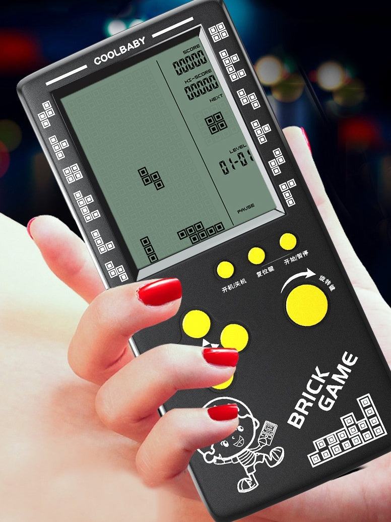 Spiel Hand Großbild Kinder Schwarz-Weiß Retro-Puzzle-Spielzeug