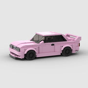 Rennmodell E30 M3 MOC Kleine Partikel Zusammengebautes Bausteinspielzeug