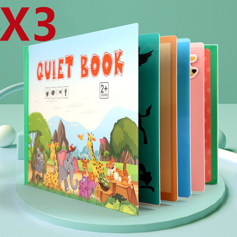 Kinder Pädagogisches Spielzeug Wiederholt Klebte Bücher Zu Lesen