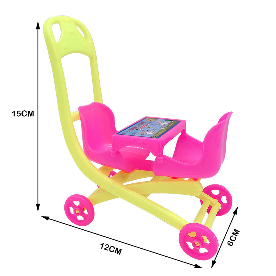 Simulation Doppelkinderwagen Dekoration Spielzeug Zubehör