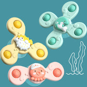 Kinder Saugen Disc Rotary Tisch Rotierenden Insekt Marine Tier Gyro Spaß Bad Rotierenden Spielzeug Für Kinder Und Kleinkinder