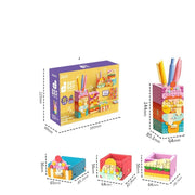Puzzle zusammen gebaut Baustein Spielzeug Desktop