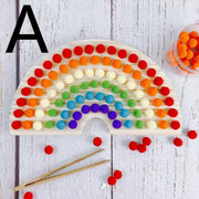 Regenbogen-Haarball-Bausteine - Babys Frühbildung Lernspielzeug
