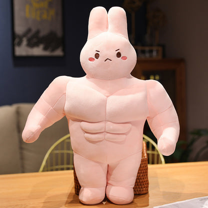 Kreative Muscle Rabbit Doll Plüschtiere