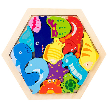 Kinder Tier Obst Kreative Drei-dimensional Puzzle Puzzle Pädagogisches Spielzeug