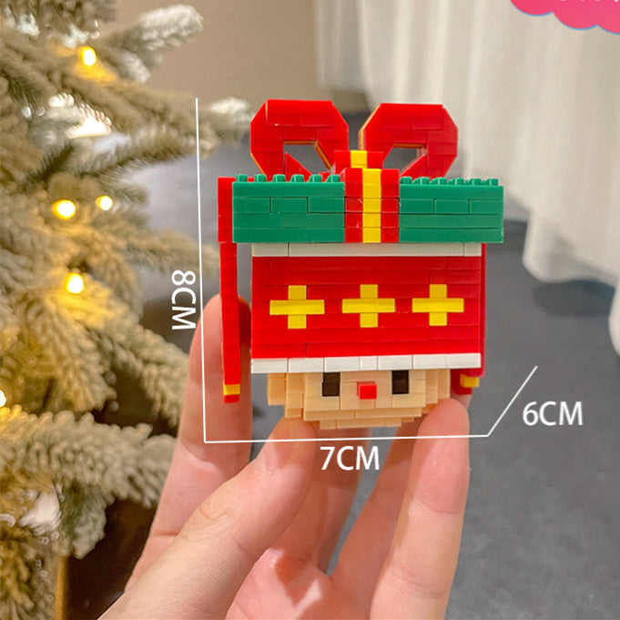 Weihnachts serie kleine Partikel montage Bausteine Spielzeug Puzzle Ornamente