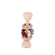 1PC Baby Beißring Spielzeug Buche Holz Rassel Holz Zahnen Ritt
