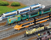 mytooy Modellzug mit Schienen Klemmbausteine