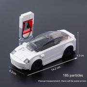 Chinesische Puzzle-Bausteine Tesla-Technologie Auto Kinder Lernspielzeug