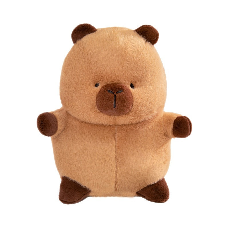 Capabala Capybara mit Hut Orange Hut Mädchen Plüschspielzeug Puppe