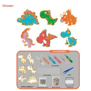 Kinder Kristall kleber Malerei Backfrei Malerei DIY Handgemachte Ornamente Mädchen Spielzeug Anzug Weihnachts geschenke