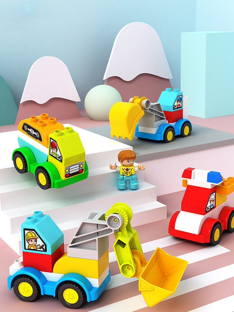 Baustein Spielzeug, Puzzle, Spleißen Und Ändern Auto Modelle