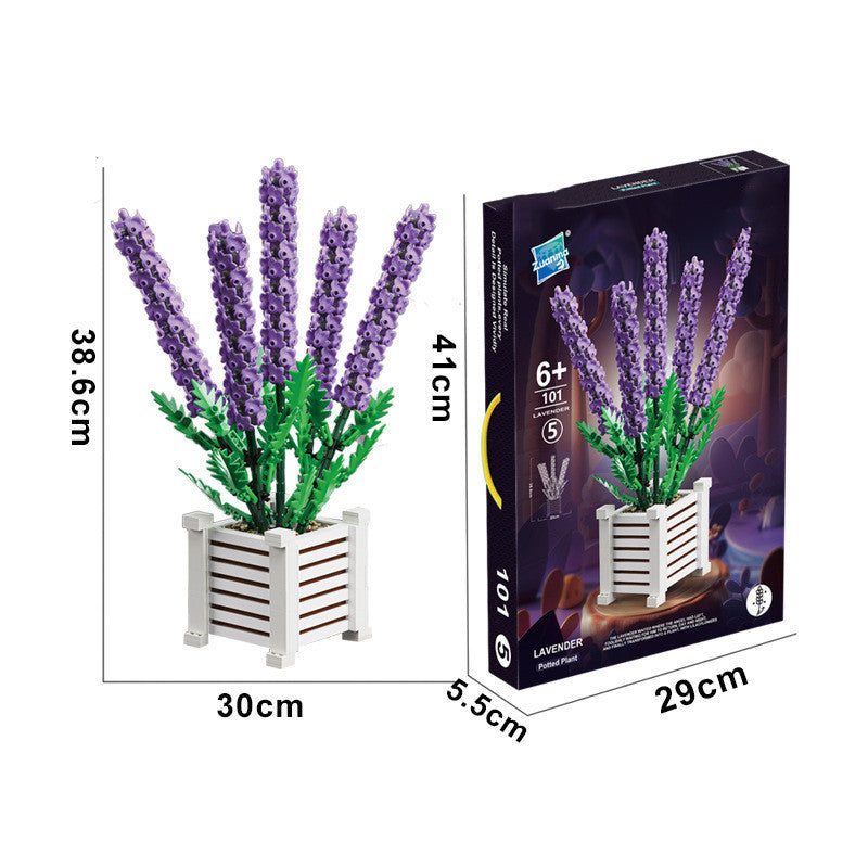 Bausteine Blume Kleine Partikel zusammen gebrochenes Spielzeug