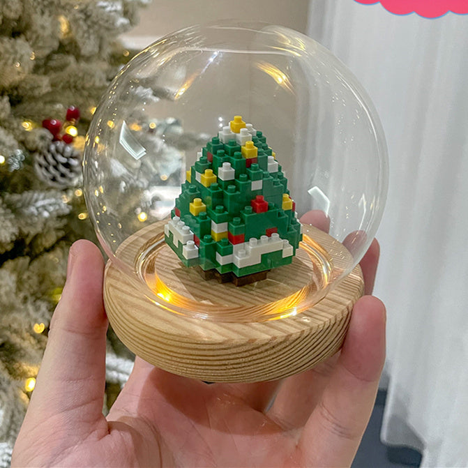 Weihnachts serie kleine Partikel montage Bausteine Spielzeug Puzzle Ornamente