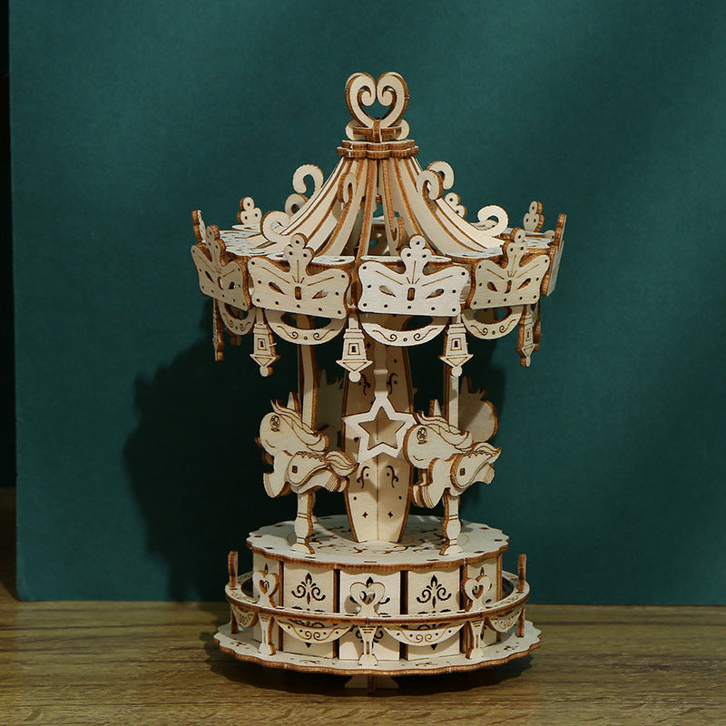 mytooy 3D Holzpuzzle Karusell