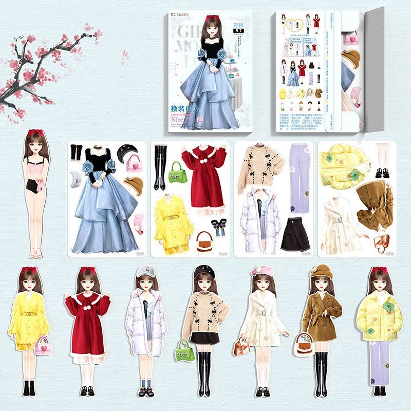 Magnetische Dressing Aufkleber Baby Kleidung Aufkleber Buch Mein Shop