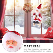 Cartoon Stoff Plüsch Santa Claus Puppen Kinderspiel zeug Anhänger Fenster Dekorationen