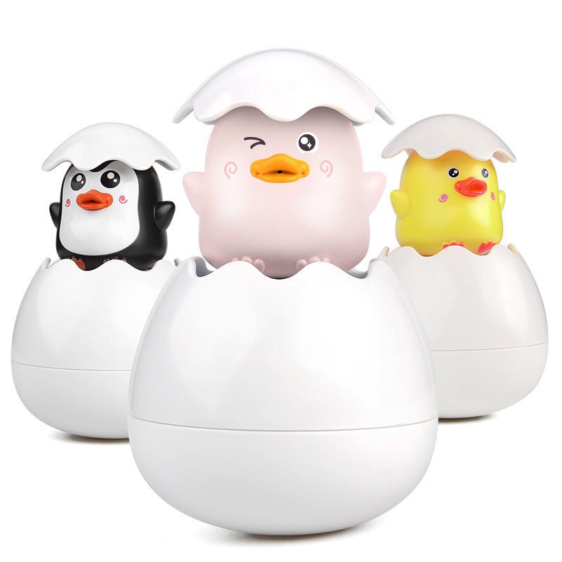 Kleine Ente Baby Regen Wolken Sprinkler Pinguin Kinder Spielen Wasser Bad Bad Spielzeug