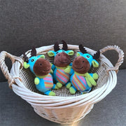 Niedliche Weihnachts-Hirsch und kleine Maus-Plüschtiere