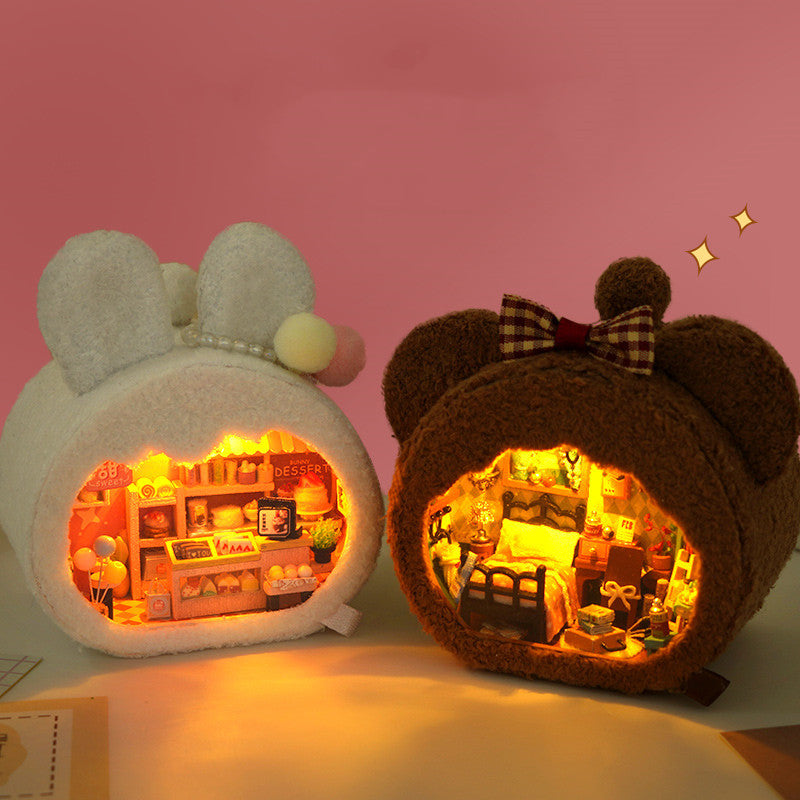 Miniature Building Model Assembled Furry Toys Mein Shop