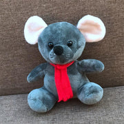 Niedliche Weihnachts-Hirsch und kleine Maus-Plüschtiere