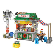 Hong Kong-stil Lebensmittel Stall Straßenbild Puzzle Bausteine kinder Spielzeug