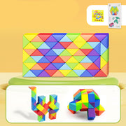 Schlange Twist Cube Stress Relief Pädagogisches Spielzeug Kinder Geschenke Magie Schlange Herrscher Puzzle Klapp Pädagogische