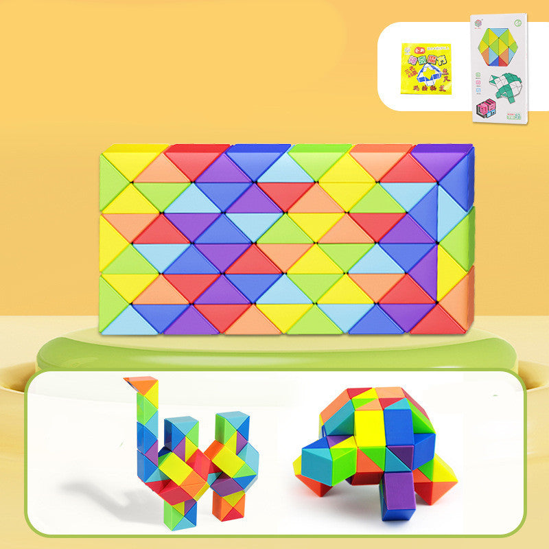 Schlange Twist Cube Stress Relief Pädagogisches Spielzeug Kinder Geschenke Magie Schlange Herrscher Puzzle Klapp Pädagogische