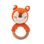 Knitted Animal Rattles Dolls Baby Soothing Toys