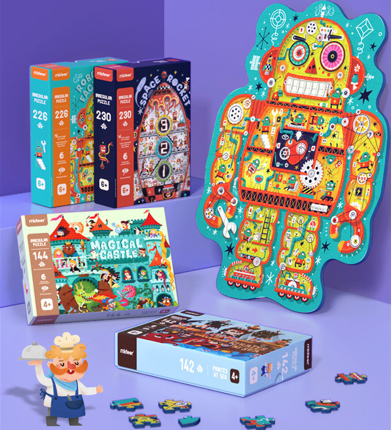 3D Roboter Puzzle aus Holz – High Difficulty für Kinder & Erwachsene