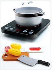 Children Play House Sound And Light Induction Cooker Kitchen Toys With Voice Light Kitchenware Toys