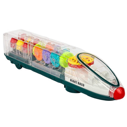 Transparentes Zahnrad Auto CRH Harmony Elektrisches Universal licht Kinder pädagogisches Spielzeug