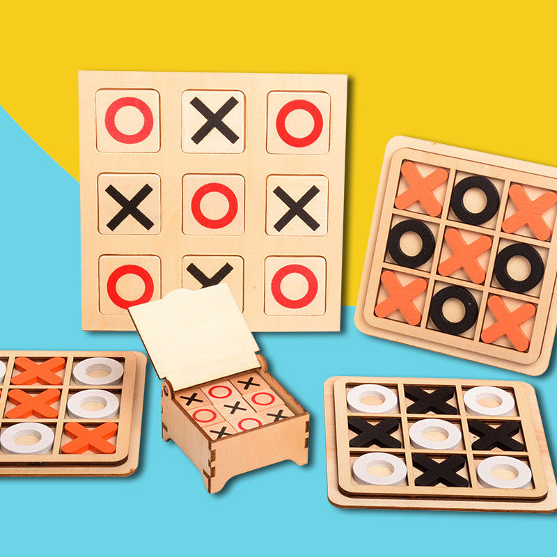 Tictactoe Brettspiel Für Kinder Aus Holz Pädagogisches Spielzeug